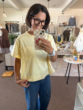 Load image into Gallery viewer, Butter Yellow Boxy Tee
