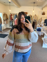 Load image into Gallery viewer, Rylee Multi Strip Sweater
