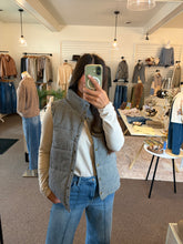 Load image into Gallery viewer, Navy Gingham Printed Vest
