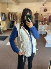 Load image into Gallery viewer, Winnie Quilted Puffer Vest - Cream
