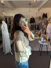 Load image into Gallery viewer, Latte Color Block Sweater
