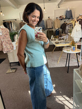 Load image into Gallery viewer, Seafoam Ruffle Top
