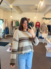 Load image into Gallery viewer, Olive Stripe Sweater
