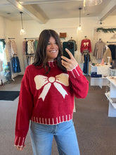 Load image into Gallery viewer, Red Bow Sweater
