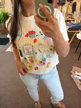 Load image into Gallery viewer, Summer Collage Mid Crop Graphic Tee
