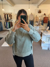 Load image into Gallery viewer, Grace Washed Top - Moss
