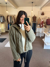 Load image into Gallery viewer, Maggie Quilted Tie Jacket - Olive
