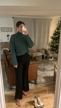 Load image into Gallery viewer, Evergreen semi-cropped turtleneck sweater

