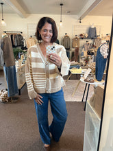 Load image into Gallery viewer, Maddie Stripe Sweater Cardigan

