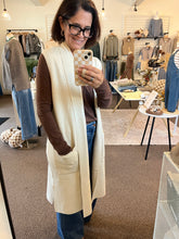 Load image into Gallery viewer, Almond Sleeveless Cardigan
