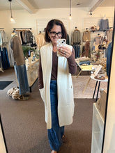 Load image into Gallery viewer, Almond Sleeveless Cardigan
