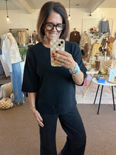 Load image into Gallery viewer, Basic Black Knit Sweater
