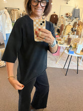 Load image into Gallery viewer, Basic Black Knit Sweater
