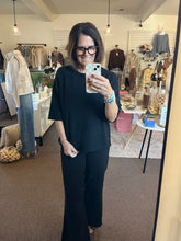 Load image into Gallery viewer, Basic Black Knit Sweater
