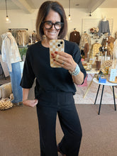 Load image into Gallery viewer, Basic Black Knit Sweater
