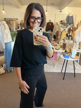 Load image into Gallery viewer, Basic Black Knit Sweater
