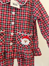 Load image into Gallery viewer, Plaid Santa Pajamas
