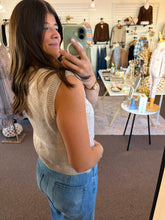 Load image into Gallery viewer, Natural Floral Embroidered Vest
