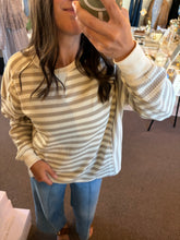 Load image into Gallery viewer, Stripe Waffle Top
