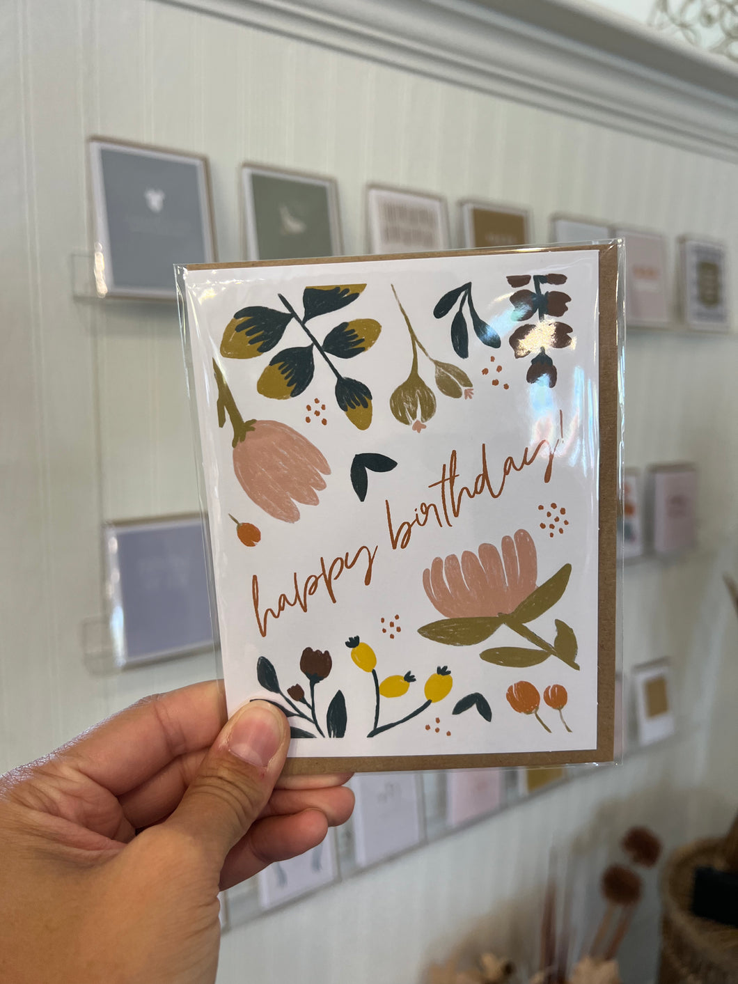 Floral Happy Birthday Card