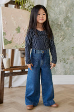 Load image into Gallery viewer, Organic Cotton Long Sleeve Top - Lisa Petite Indigo
