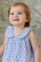 Load image into Gallery viewer, Organic Cotton Wisteria Playsuit - Mon Amour Stripe Indigo
