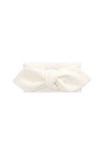 Load image into Gallery viewer, Organic Cotton Pointelle Headband - Parchment
