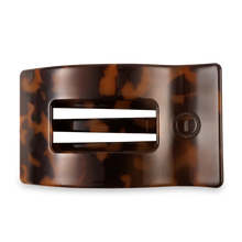 Load image into Gallery viewer, Teleties Large Rectangle Clip - Tortoise
