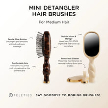 Load image into Gallery viewer, Mini Detangler Hair Brush for Medium Hair - Tortoise
