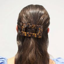 Load image into Gallery viewer, Tortoise Medium Flat Rectangle Hair Clip
