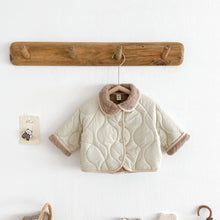 Load image into Gallery viewer, Quilted Baby Jacket with Cozy Collar
