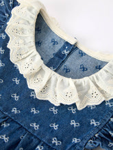 Load image into Gallery viewer, Denim Bow Romper
