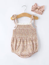 Load image into Gallery viewer, Summer Floral Romper with Headband
