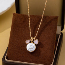 Load image into Gallery viewer, Baroque Pearl Coin Opal Necklace
