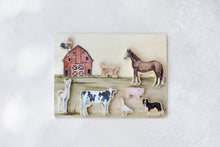 Load image into Gallery viewer, Farm Animals Wooden Puzzle
