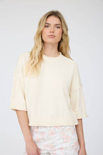 Load image into Gallery viewer, Cora Raw Edge Top - Ivory
