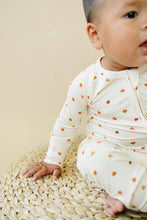 Load image into Gallery viewer, Little Pumpkin Zippy Romper Fall Baby Bamboo Pajamas PJs
