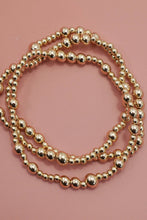 Load image into Gallery viewer, Gold Ball Bracelet Set
