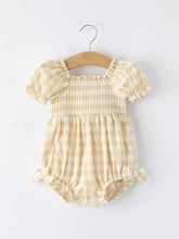 Load image into Gallery viewer, Gingham Plaid Girl Romper
