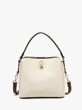 Load image into Gallery viewer, Allison Faux Suede Multi Compartment Satchel
