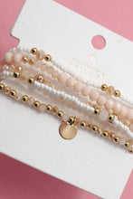 Load image into Gallery viewer, Multi Layered Subtle Pink Bracelet
