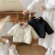 Load image into Gallery viewer, Quilted Baby Jacket with Cozy Collar
