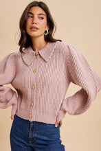 Load image into Gallery viewer, Freya Collar Knit Cardigan
