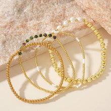 Load image into Gallery viewer, Multi Ball Chain Pearl Bracelet
