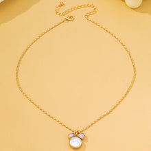 Load image into Gallery viewer, Baroque Pearl Coin Opal Necklace

