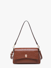 Load image into Gallery viewer, Bella Glossy Chocolate Shoulder Bag
