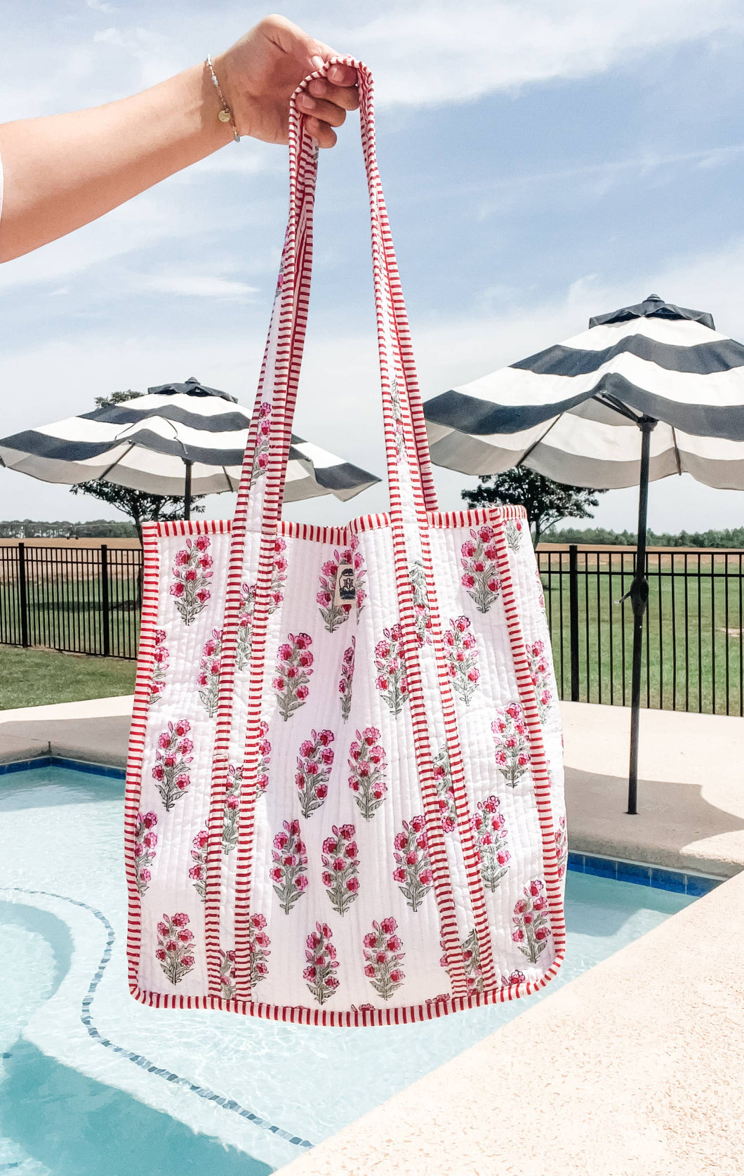 Morning Glory | Regular Quilted Tote Bag 