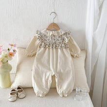 Load image into Gallery viewer, Baby Floral Ruffle Eyelet Lace Jumpsuit
